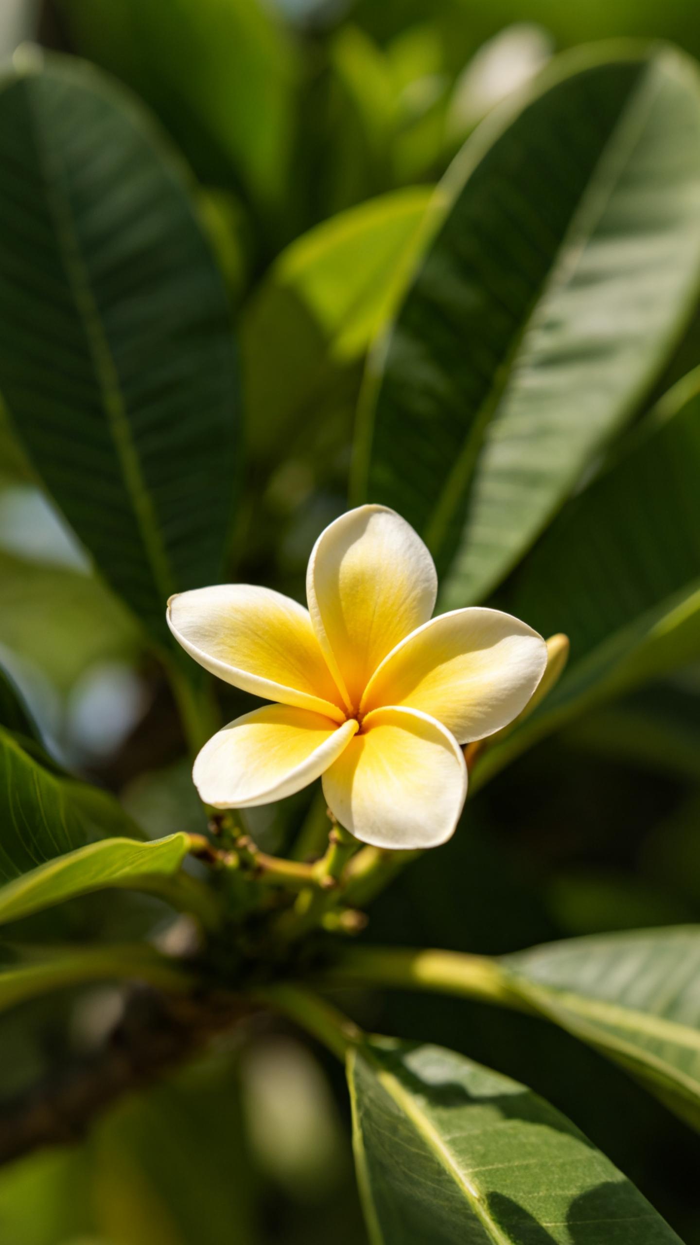 Creamy Plumeria Blooms